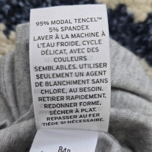 Halogen Gray Turtleneck Long Sleeve Top with Ruched Sleeves | Size XS | NWT - Picture 8 of 9